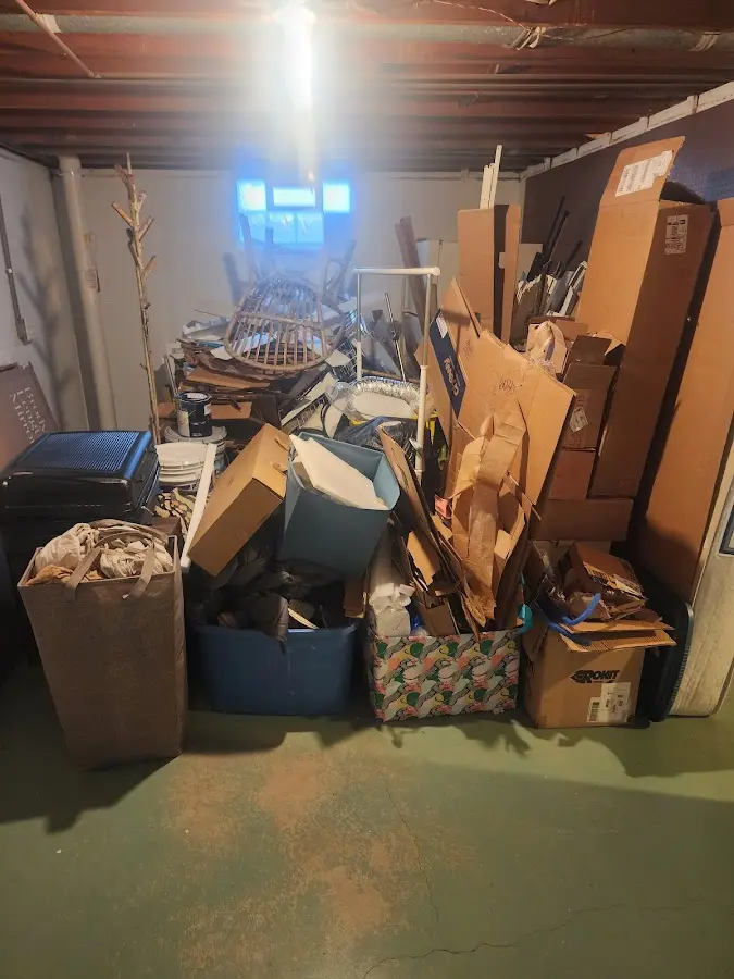 Roll-off dumpster container at job site for Construction Dumpster Rental in Waynesville